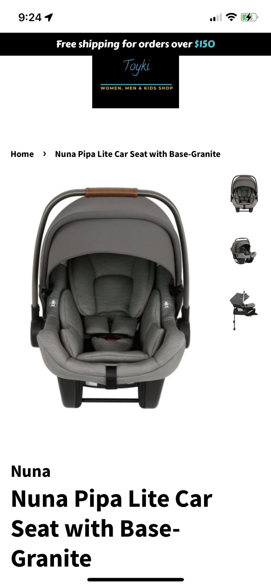 Nuna Pipa Lite Infant Car Seat 