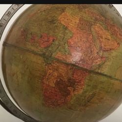 RARE COLLECTABLE REPLOGLE Antique Mid Century 1950's  Stereo Relief Table Globe 