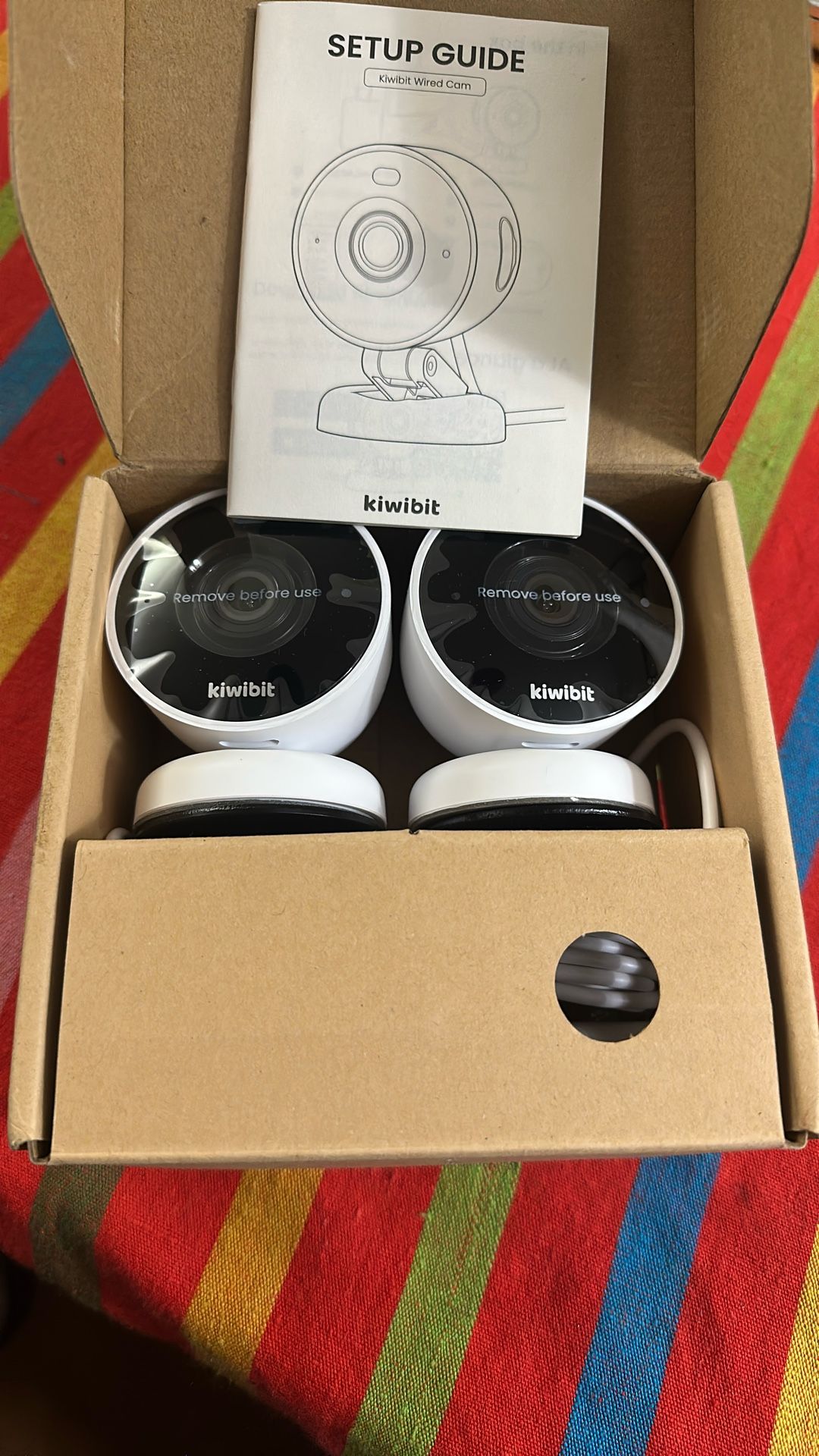 Kiwibit 2K Smart Home Security Camera 2 Pack NEW