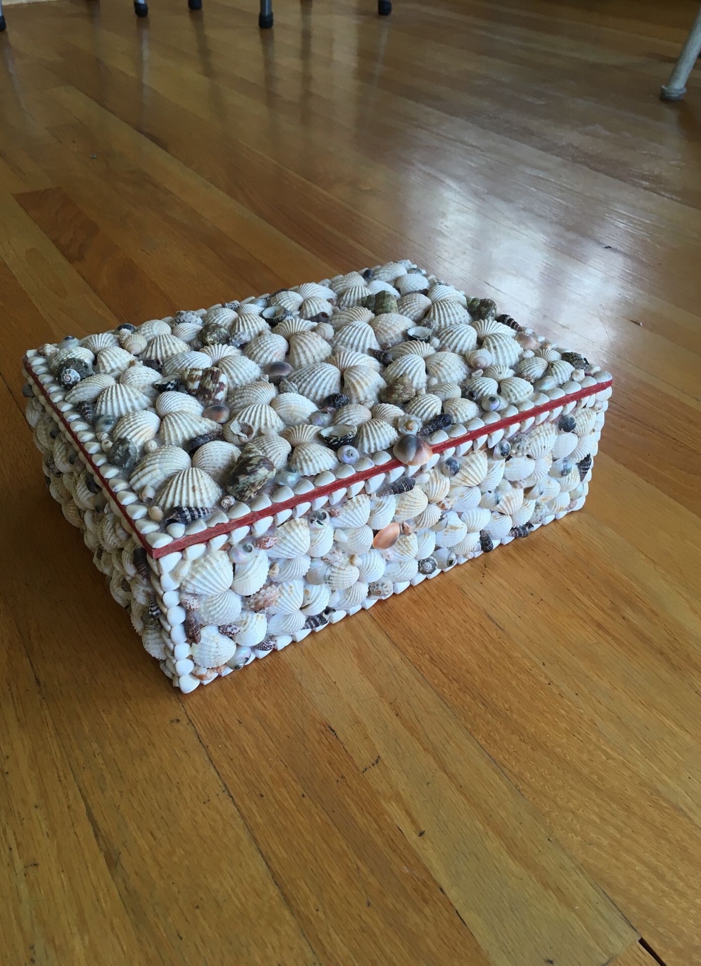 Shell covered Jewelry box