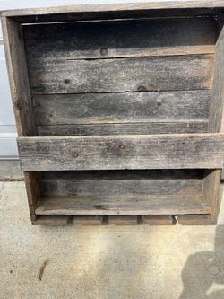 Rustic Wood Wine Rack