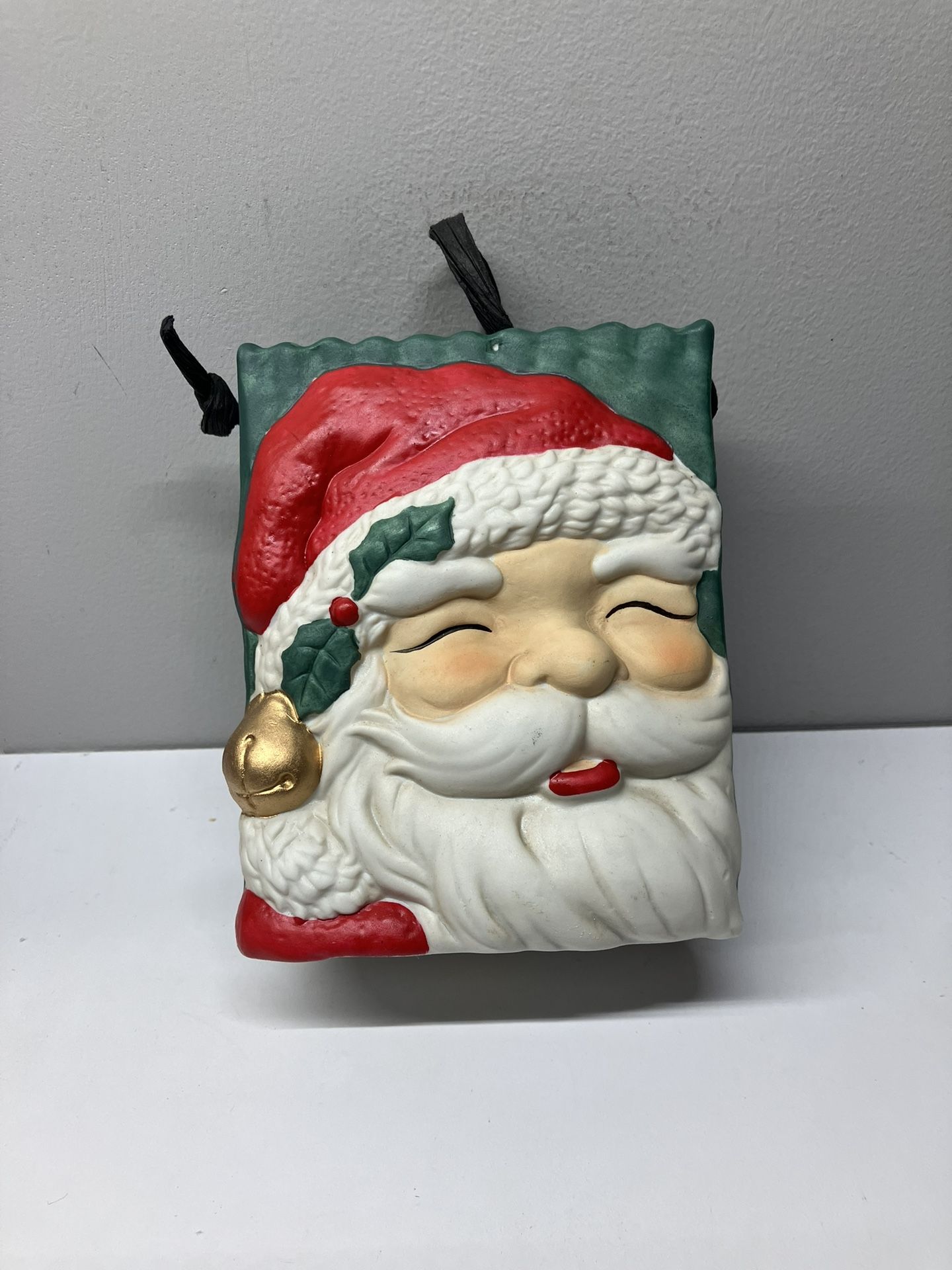 Vintage Santa Claus Ceramic Gift Bag - 5” x 6” x 2”
