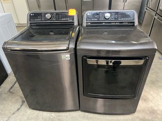 LG Graphite Top Load Washer & Dryer Set – Steam • High Efficiency • Modern Design 🔥