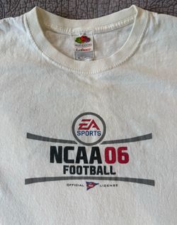 Vintage T-shirt - EA Sports NCAA 06 Football, White, 100% cotton, Size XL