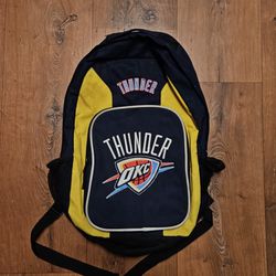 OKC Basketball Team Oklahoma City Thunder Backpack Zip NBA