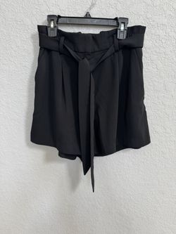 H&M Black Shorts with Belt size 4