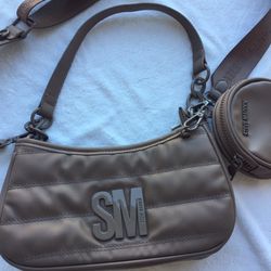Steve Madden Logo Shoulder Bag With Pouch