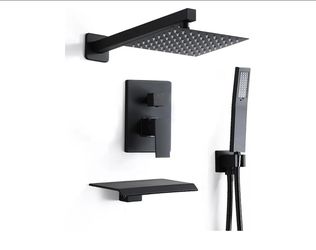 8 inch shower faucet set with tub spout