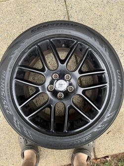 Black Mustang Wheel with Sentury tire