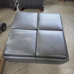 Living Spaces Ottoman with Seat & Serving Trays - Good Condition - OBO