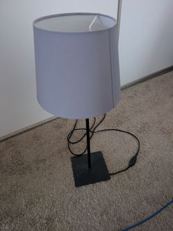 Grey Table Lamp