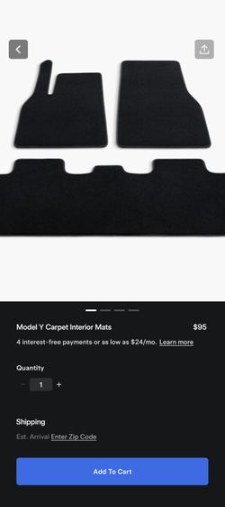 2026 Tesla Model Y Carpet Car Floor Mats Set