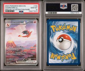 2023 POKEMON MEW EN-151 SPECIAL ILLUSTRATION RARE #199 CHARIZARD EX PSA 10