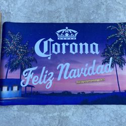 🎁  Large Corona Christmas  Feliz Navidad Beer Indoor Outdoor Mancave Rug 