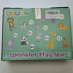 Sprinkler & Splash Play Mat 68” Outdoor Water Toys for Kids Toddlers Splash Pad