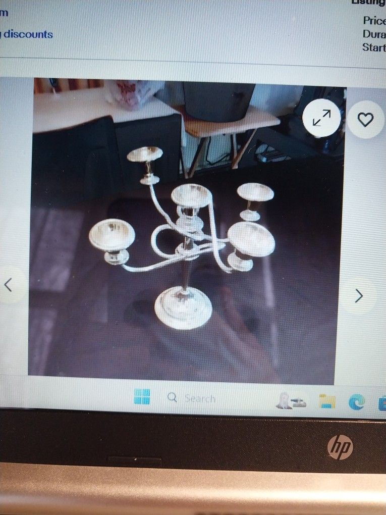 Silver Candle Holder