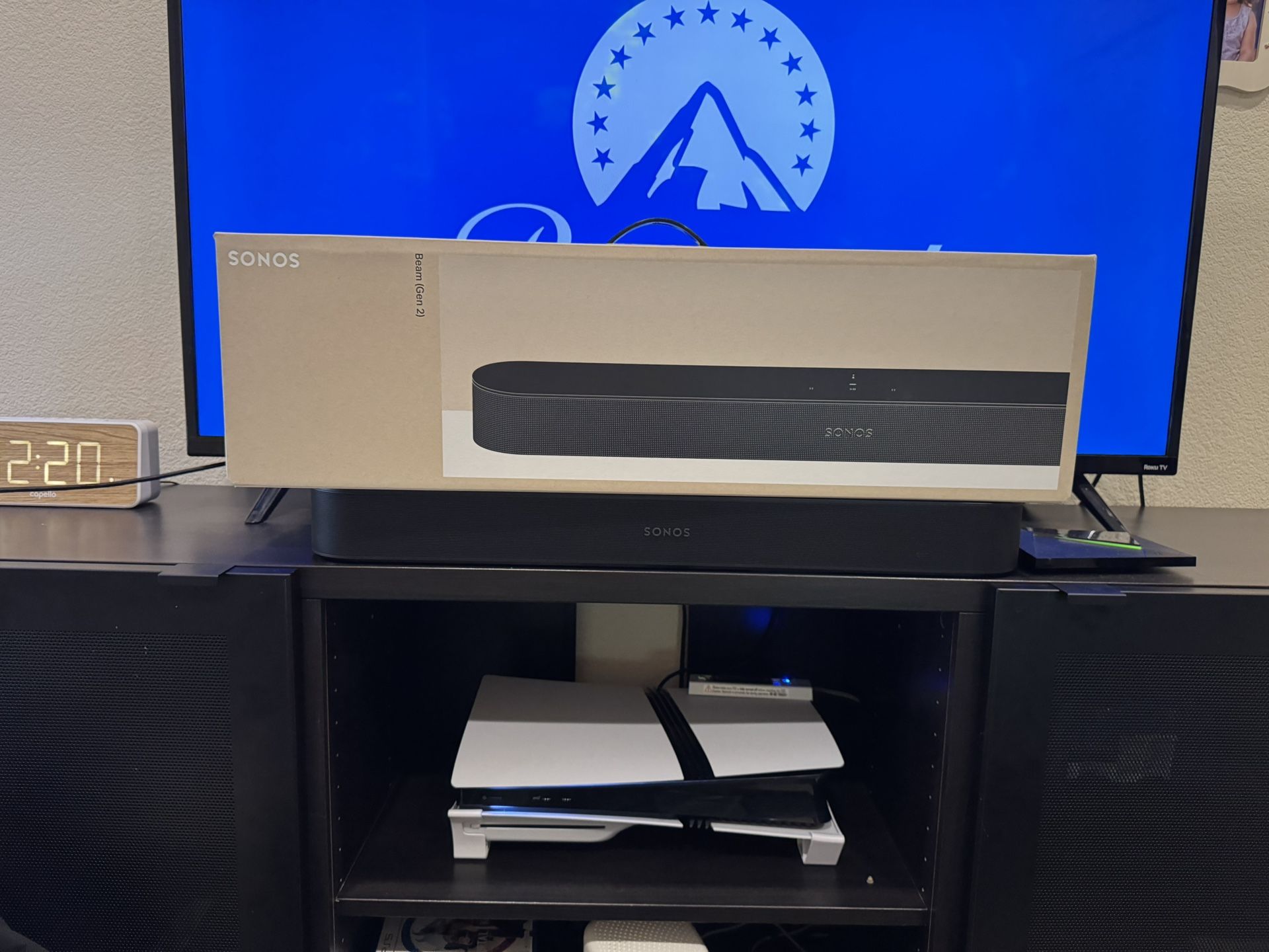 Sonos full setup (Beam Gen 2 + Sub mini + pair of One SLs + pair of One SL SONOS Brand stands)