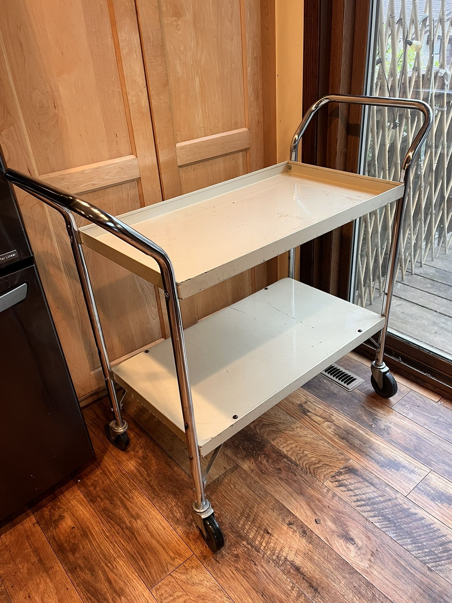 Two-Tier Metal Utility Cart