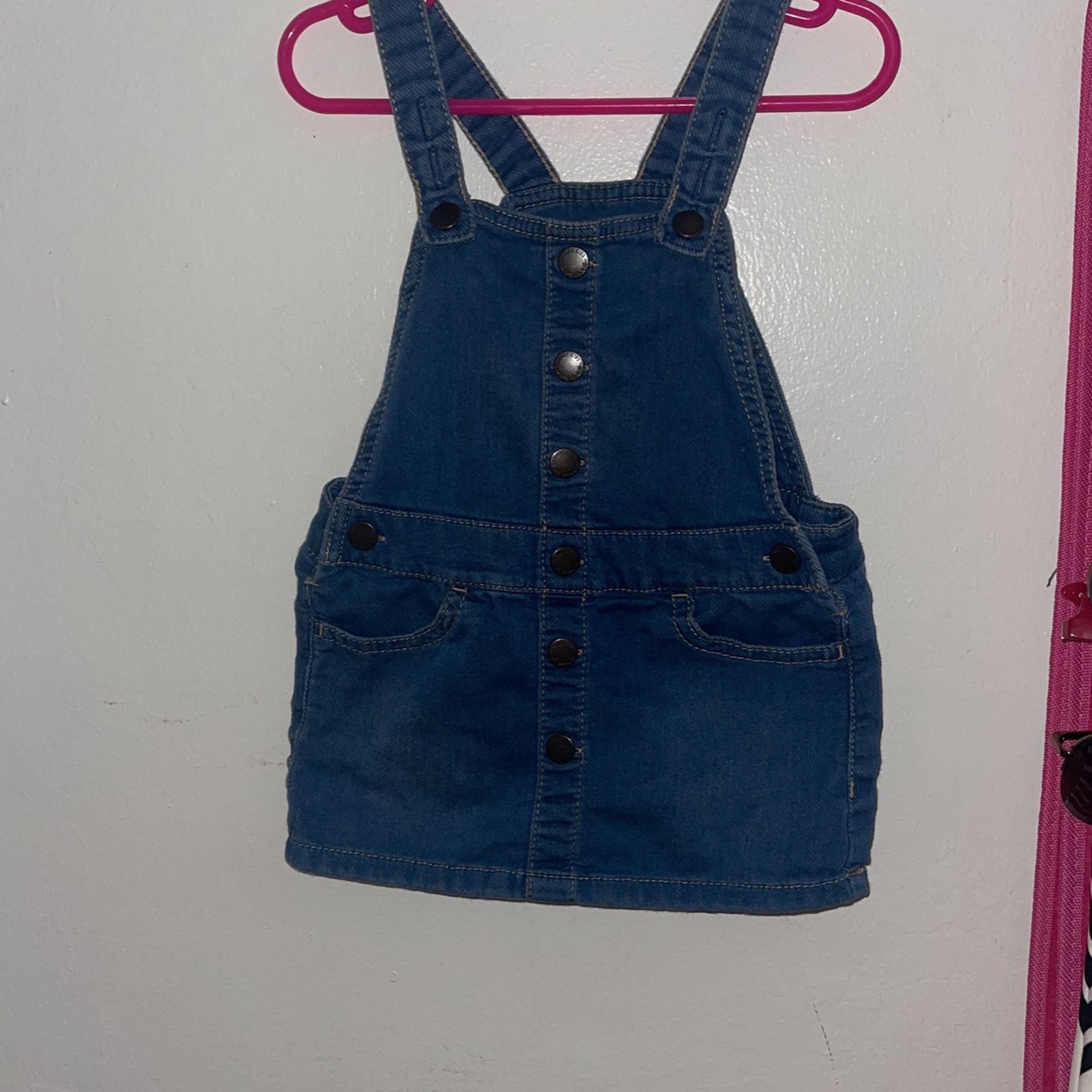 Baby 18m Overall Jean Dress 