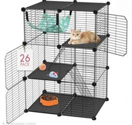 Cat Cage 3-Tier DIY Catio Cat Enclosures