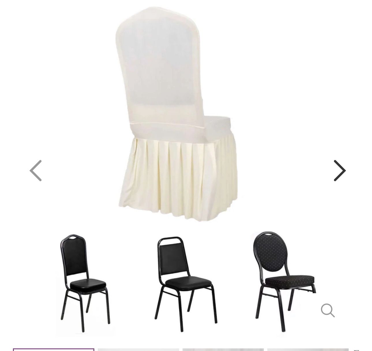 Spandex Ivory Chair Cover 600 Pieces 