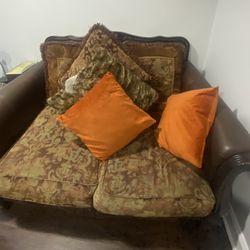 Two loveseat and a big accent chair Ashly furniture 