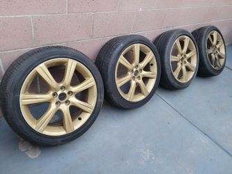 Subaru wrx 5x100 17x7" offset+55 OEM wheels with decent tires let me know if you're interested thanks for looking.
