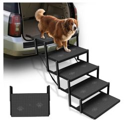 Dog Stairs for Car, Dog Steps for Car with Upgraded Load-Bearing Capacity, Dogs Stairs for Large Dogs, Pet Steps, 5 Steps