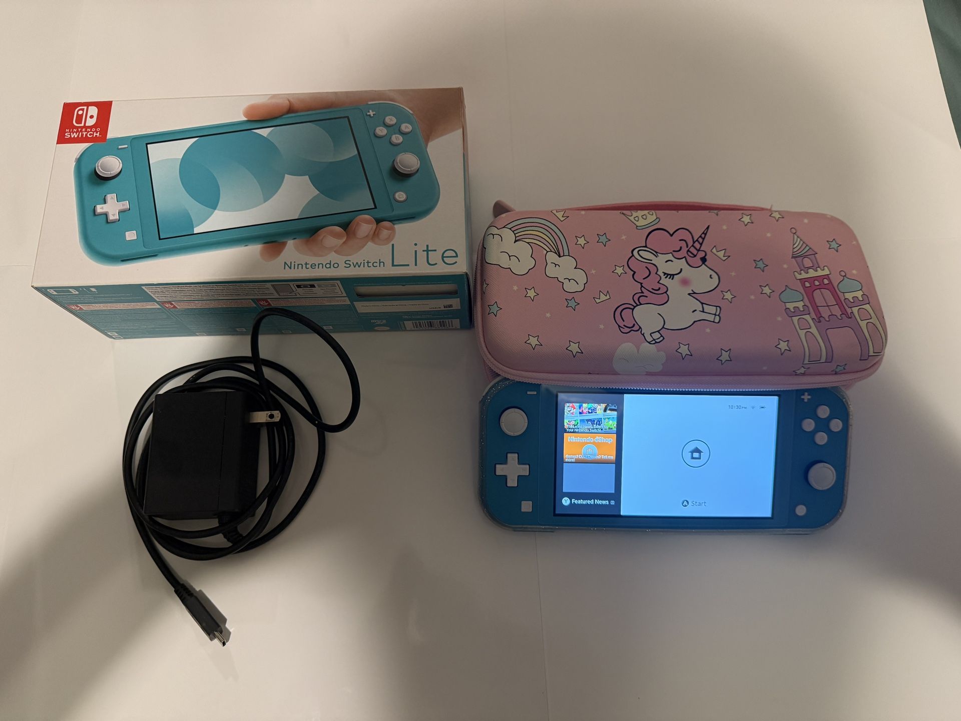 Nintendo Switch Lite Coral With Case