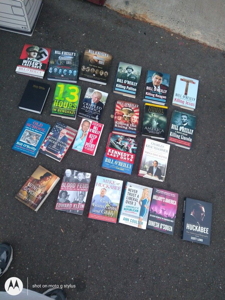 22 Hardback Books Lots Of Bill O'Reilly
