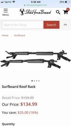 Car top surfboard racks