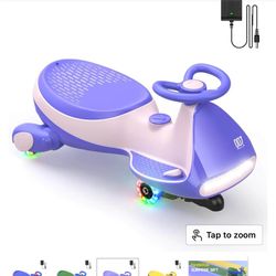 FanttikRide N7 Electric Wiggle Car with Pedal Toddler Tricycle 360° Control 2 in 1 Multiple Music Cool Lights Anti-Tip Over Design, TikTokShopHolidayH