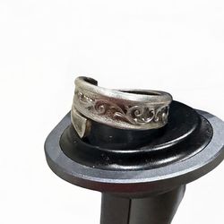 Vintage 1847 Rogers Bros IS Silverplate Spoon Ring - Handmade Adjustable Floral Design