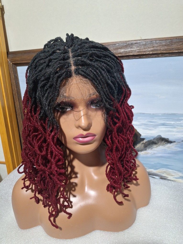 Twisted Dreadlocks Lace Front Wig Free Parting 