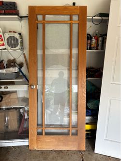 Patio glass and wood door 32x80