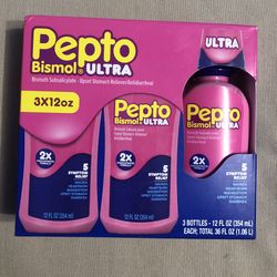 Pepto Bismol Ultra Liquid, Original, 12 fl. oz., 3 pk.
