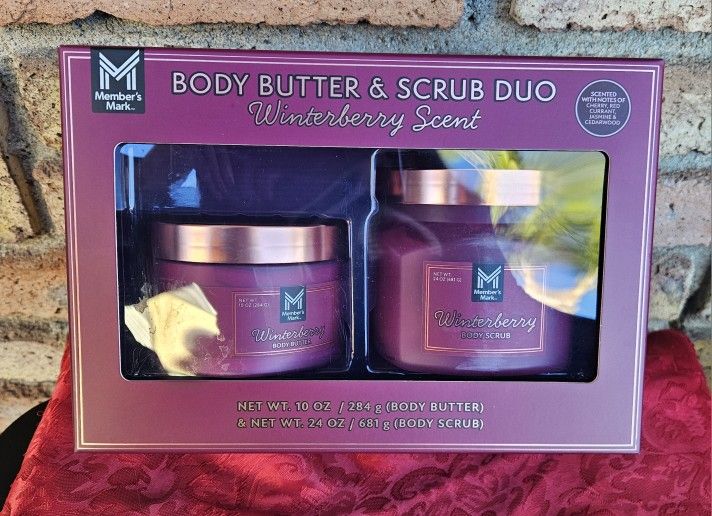 Body Butter & Scrub Winterberry Scent
