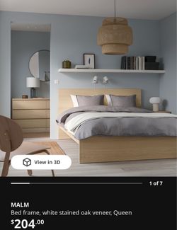 IKEA MALM bed frame and LONSET base base