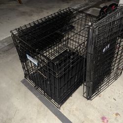 3 Dog Crates Sm/med