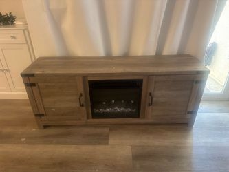 TV Stand with Electric Fireplace