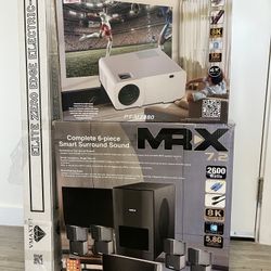 Panasonic WWPT-MZ880, MRX 7.2, Elite Screens VMAXT97C78H VMAX