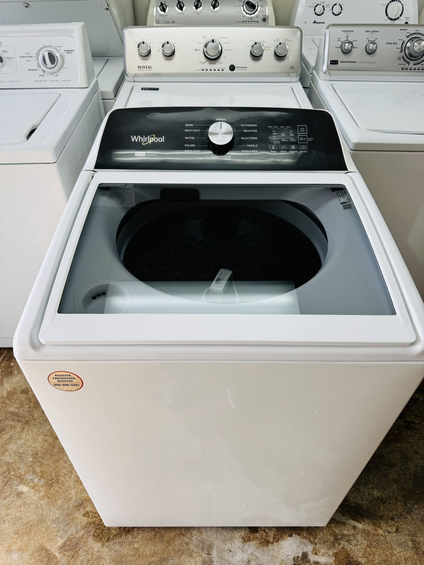 Whirlpool 2n1 Removable Agitator Heavy Duty Washer 