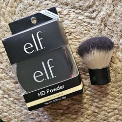 E.l.f. High Definition Powder Powder With Kabuki Brush 