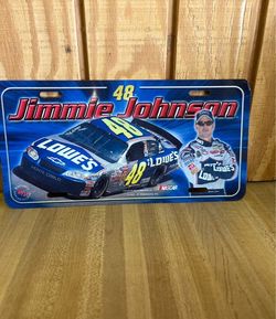 Jimmie Johnson #48 Nascar Novelty License Plate
