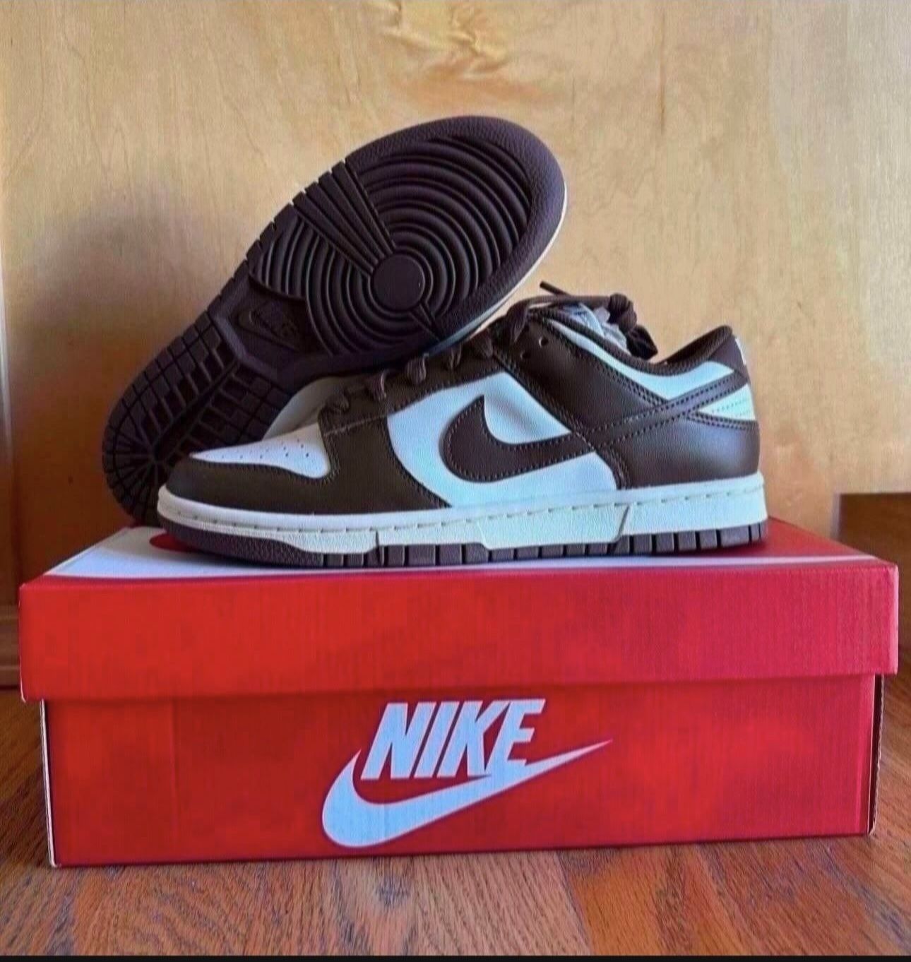 Nike Dunk Low Retro Cacao Wow Mocha Brown White DD1503-124 Women’s Size 8.5 Brand New