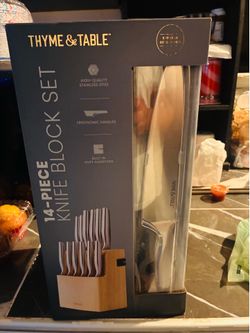 Thyme & Table supreme collection 14piece knife set BRAND NEW NEVER. BEEN OPENED