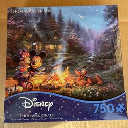 Thomas Kinkade Mickey Minnie & Pluto Puzzle