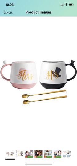 Ceramic Coffee Mug Set of 2 