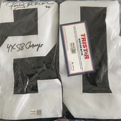 Rocky Bleier Autographed Pittsburgh Steelers Jersey Inscribed “4x SB Champs”