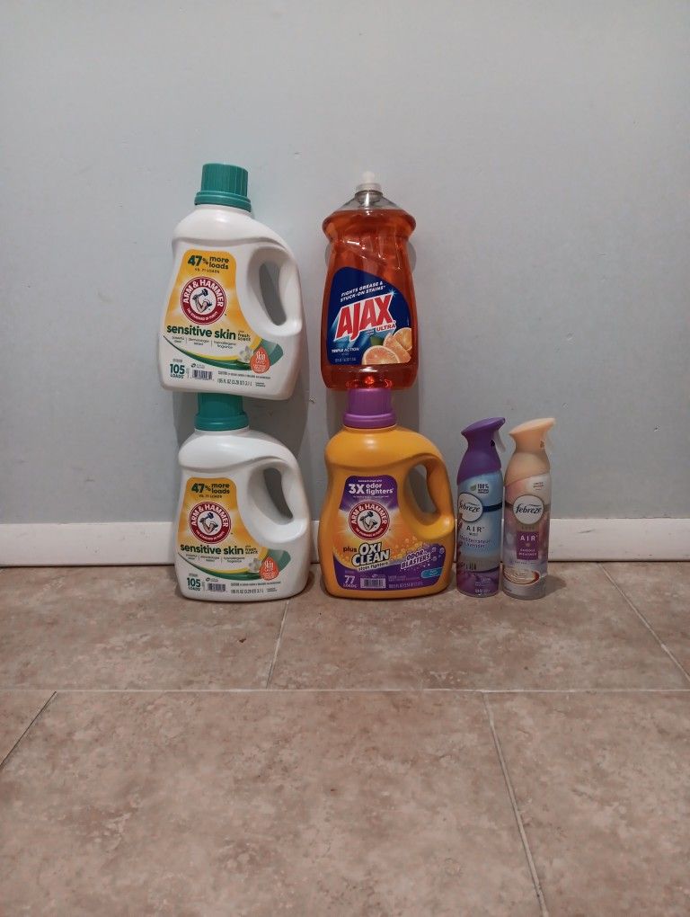 6 For $30 Arm Hammer Laundry Household Bundle